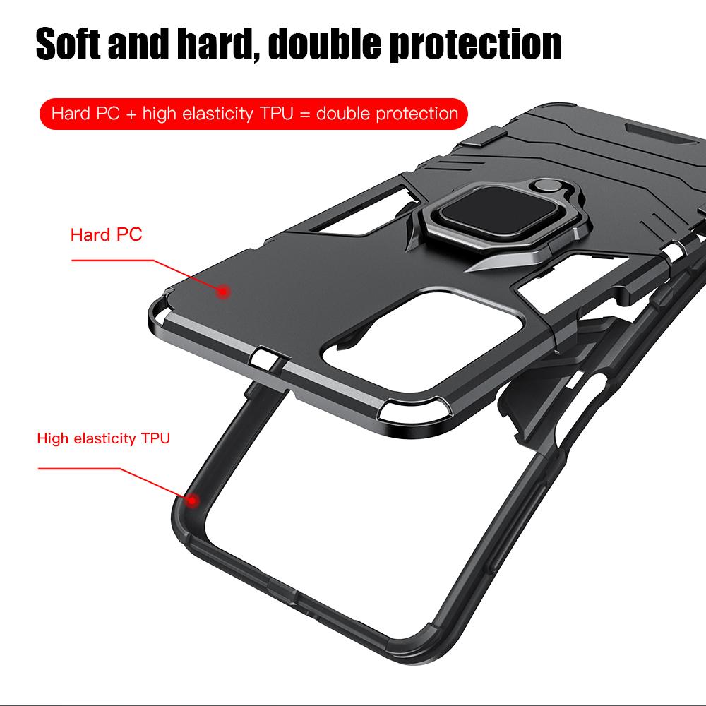 Kickstand Case For Samsung Galaxy A15 A25 A35 A55 5G A05 A05S A14 A24 A34 A54 A13 A33 A53 Cover With Ring Holder Fundas Coque