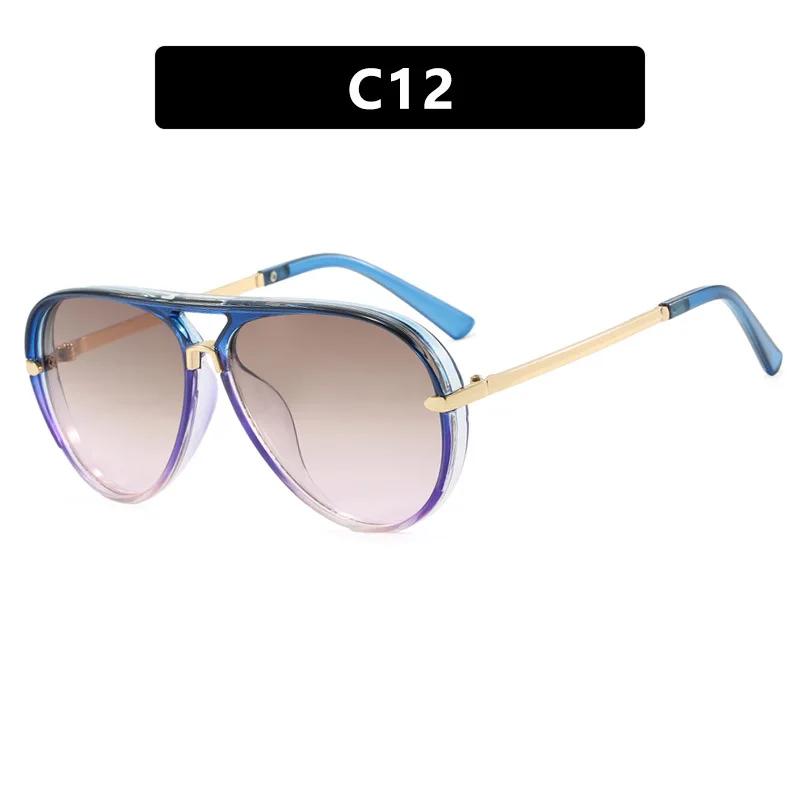 Latest Fashionable Toad Shaped Women's Sunglasses Outdoor Neutral Travel Stt Photography Large Frame UV Protection 400 Sunscn Eyewear