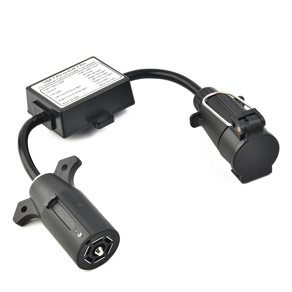 Trailer Light Converter 7-Way Blade Socket 7-Pin New
