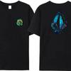 Summer Fashion Men's Women's T-Shirt Double Casual Oversized Volcom Stone T-Shirt Pattern Printed Sports Top Streetwear
