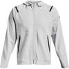 Sun Protection Series Solid Zip-Up Drawstring Hooded Sports Woven Breathable Training Jacket Men Jacket Grey 1370494-014