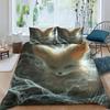 Fox Printed Soft Duvet Cover Comfortable Quilt Cover Beding Set Warm Comforter Covers for Childrens Children Kids plus Adult Peoples Warm Soft