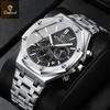 Fashion Men's New Three Eyes Six Needle Multi Functional Lunar Waterproof Business Men's Quartz Watches