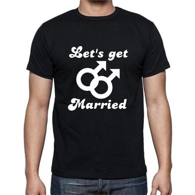Marions-nous Hommes Gays Hommes Droits Légaux Fierté T-shirt Hommes Femmes T-shirts Haut tee