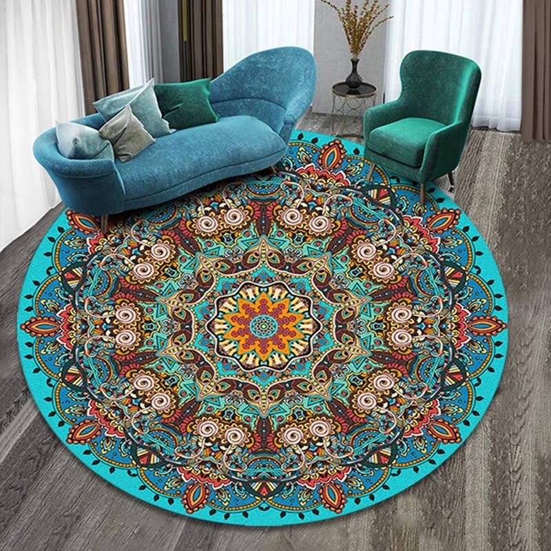 Covor rotund Marocan Covor pentru zona fotoliului Moale Antiderapant Culoare deschisă Decor cameră de zi Covoare Lavabile Covoraș pentru hol
