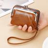 Coin Card Bag Ladies Buckle Coin Purse 4 Inch Zipper Clip Bag Clutch CLE