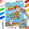 Toy Story Digital Oil Painting Diy Handpainted Coloring Painting Home Decoration, Lovely Classic Cartoon Wall Art Decor Gift