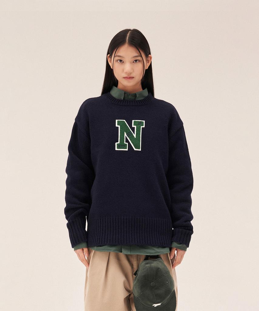 N.Y.P Crew Neck Sweater (Deep Blue)