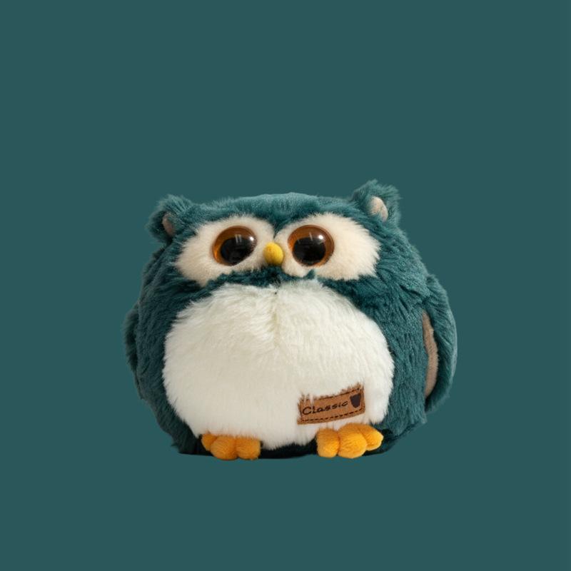 Peluche Civetta Realistica Animale di Peluche, Bambola Carina Compagna di Sonno per Bambina, Regalo per Bambini