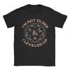 Vintage Dungeons & Dragons Birthday Level Up T-Shirts for Unisex O Neck 100% Cotton T Shirts  Short Sleeve Tees Graphic Clothes