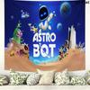 Astro bot Arazzo da Parete Appeso Estetico alla Parete Coperta in Tessuto Stampato Arazzi Decorativi per Camera da Letto Soggiorno Arredamento per la Casa