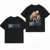 Unisex's Clothing New 100% Cotton Breathable Summer T-Shirt  One Piece Luffy Print Casual Streetwear Unisex's T-Shirt