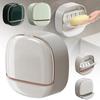 Wall Mounted Soap Holder Soap Box With Lid Bathroom Soap Dish Without Drilling Soap Storage Rack Bathroom Accessories