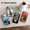 C-Gorillaz Anime  Phone Case For iPhone17,16,15,14,13,12,11 Plus,Pro Magnetic with Magsafe Wireless Charging