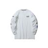 Li Ning Wade Series Tryckt Lös Rundhalsad Pullover Sweatshirt Herr sweatshirt Standard-Vit AHSR497-3