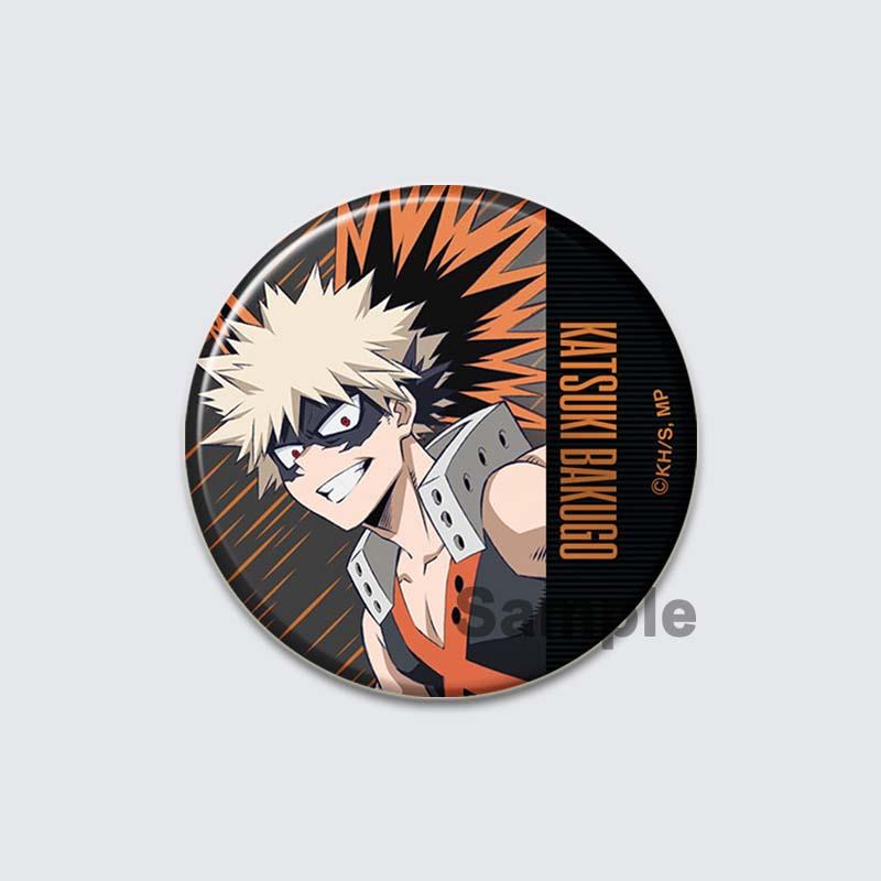 32/44/58mm Anime My Hero Academia Badge Midoriya Izuku/Bakugou Katsuki/Todoroki Shoto Cartoon Brooch Pins Backpack Clothes Accessorie Gift