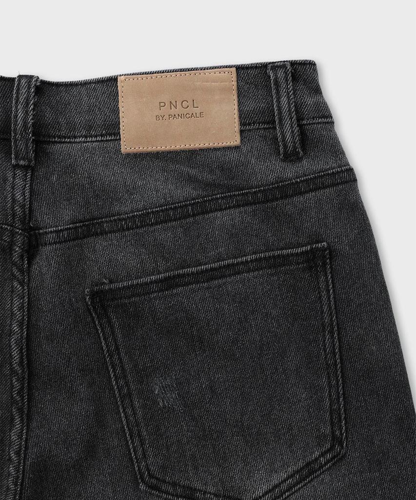 PANICALE Basic Stretch Denim Pants [Black]