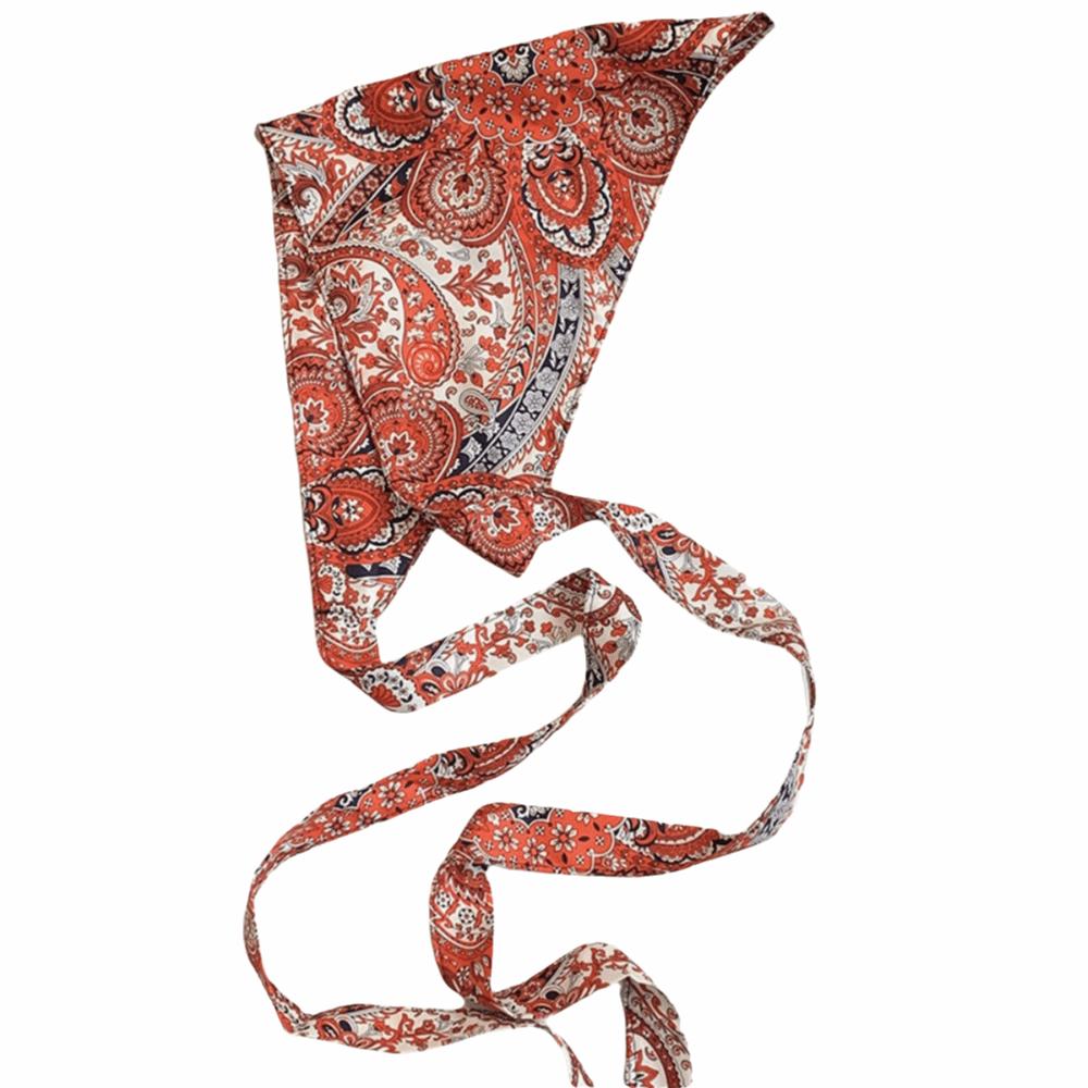 Ethnic Style Triangular Scarf Multicolor Belt Fashion Waist Seal Women