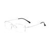 [FEISEDY] Reading Glasses Rimless Stylish Men's Rimless Senior Glasses Women's Blue Light Cut Single Focus Lightweight Frameless Reading Glasses