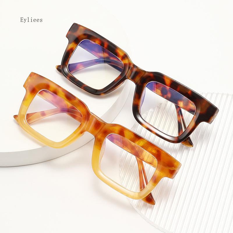 Luxury Design Square Concave Frame Blue Light Women Farsightedness Reading Glasses Degrees 0 +1.5 +2.5 +3.5 +4.5 Eyeglass