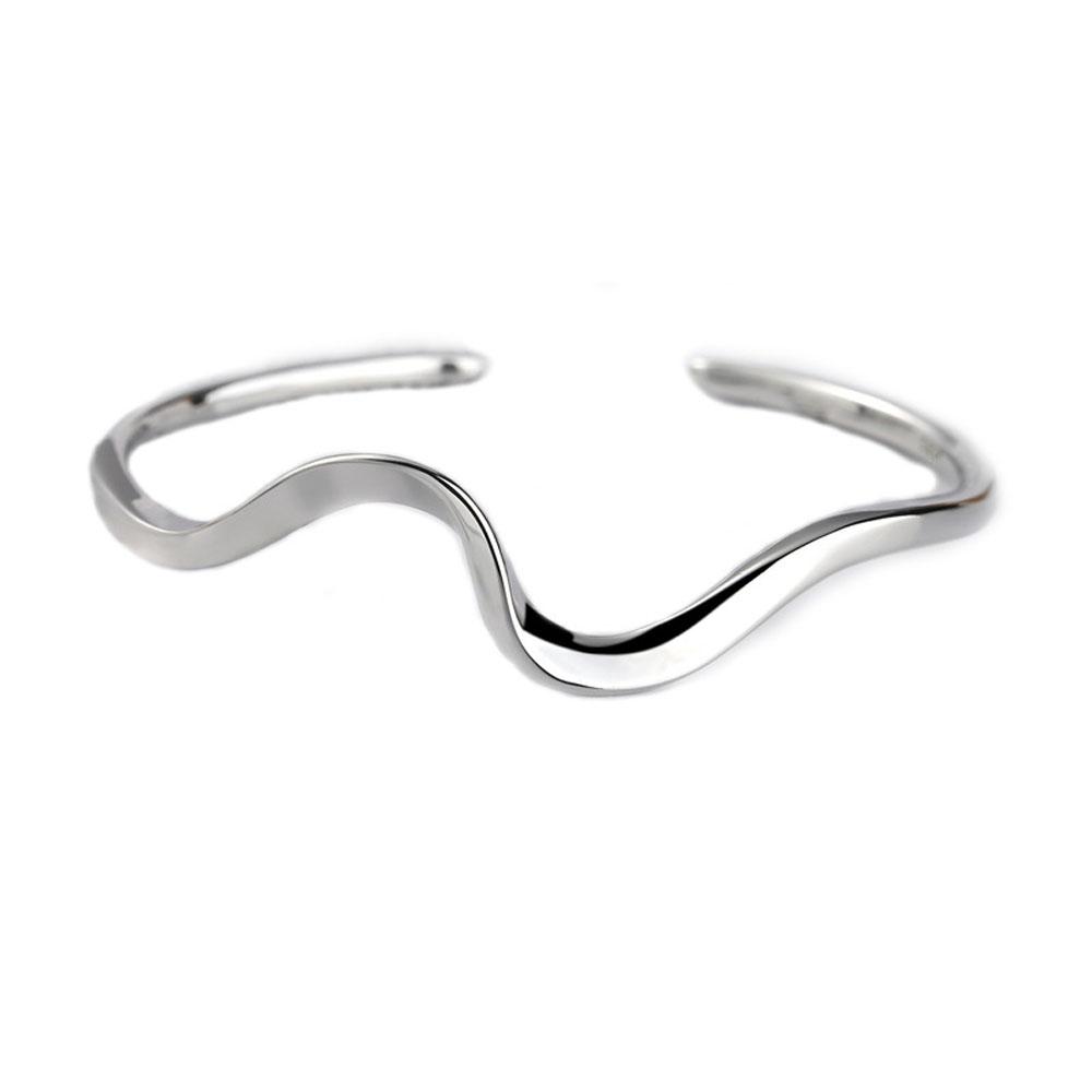 Twisted Elegant Arc Girls Bending Adjustable Women Gift Jewelry Simple Bracelet Opening Bangle