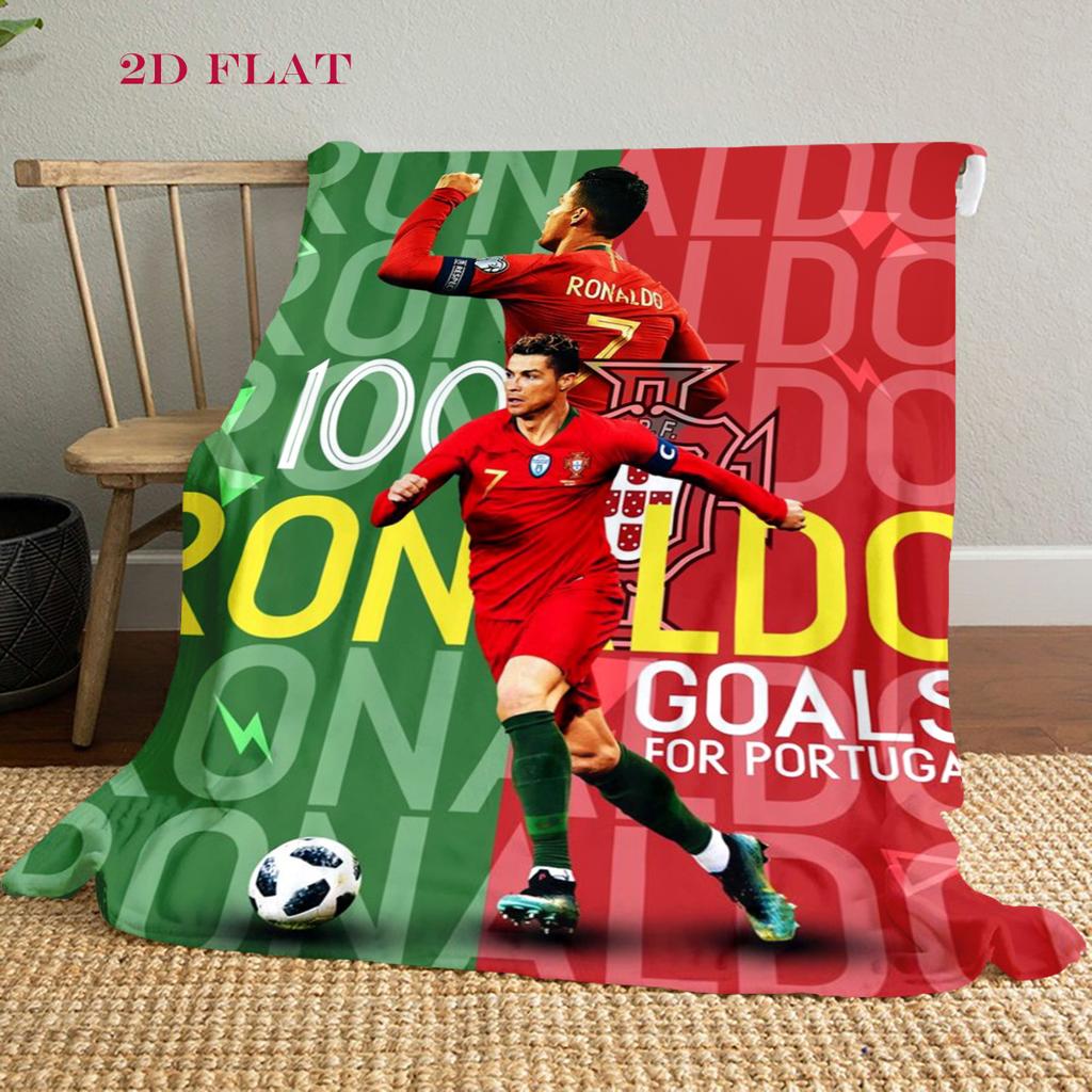 Ronaldo's Legacy Blanket Home Decor Blanket Digital Printing Christmas Gifts Nap Blanket