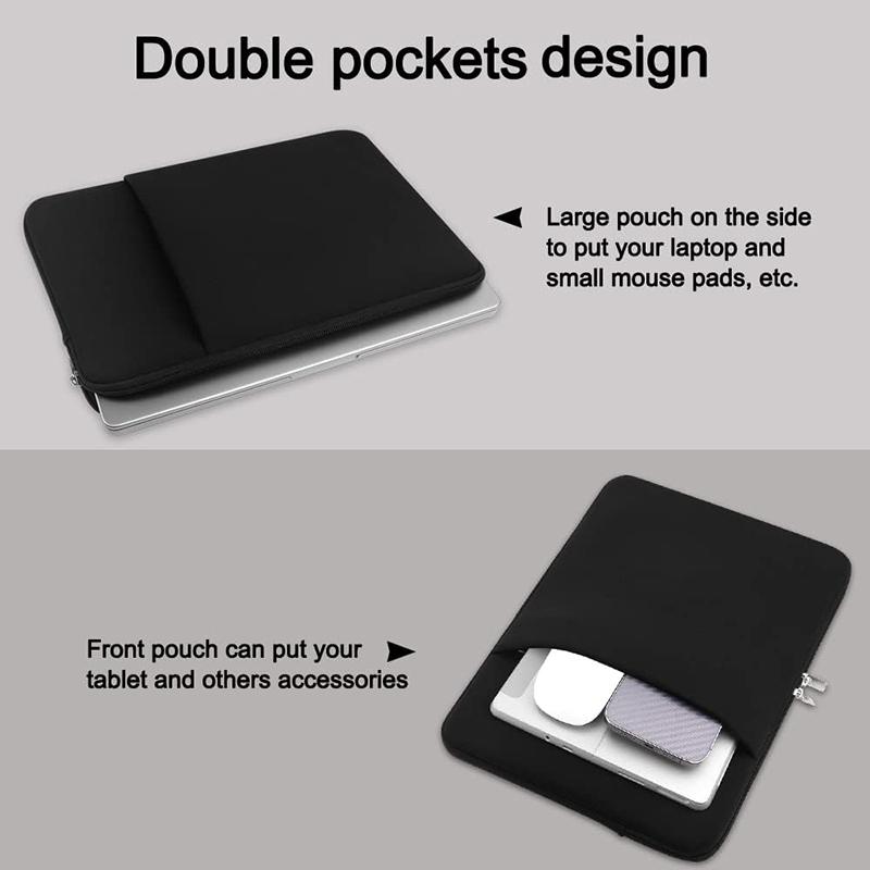 Laptop Bag Case For Macbook Air Pro 13 14 15.6 Asus Dell HP Notebook Sleeve 13.3 Inch Protective Case Black Grey