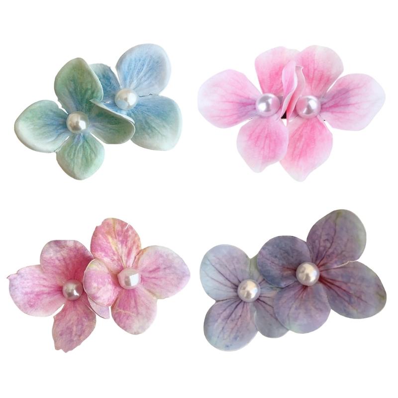 Flower Hairpin Side Clip Side Hairpin Party Hair Ornament Flower Hair Clip Hair Accessory Perfect for Stylish Ladies