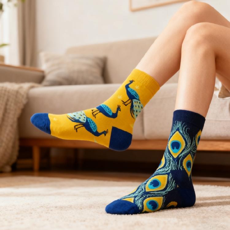 Lustige Neuheiten Socken Tiere Knöchelsocken Lässige Crew-Socken Baumwoll-Stiefelsocken Business-Socken Mittellange Socken für Damen