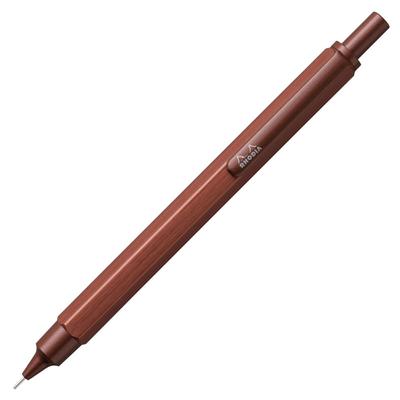 Lápis Mecânico Rhodia 0.5mm Script Corpo de Alumínio com Seção Hexagonal Acabamento Escovado Alumite Marrom Marrom RHODIA cf9347