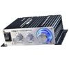 STRIVEHUGTOSUCCESS Lepy LP-V3S Schwarzer Leistungsverstärker 12V Mini Hi-Fi Stereo Digital MP3 Auto Audio Lautsprecher (3,5-mm-Audioeingang Schwarz)