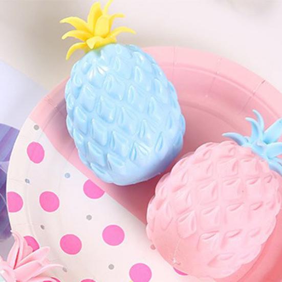 1/4 Pièces Jouet à Presser Ananas Soulagement de l'Anxiété Ananas Jouet Anti-Stress Exercice pour les Mains Relaxation Fruit Sensoriel Jouet Fidget Cadeaux de Fête
