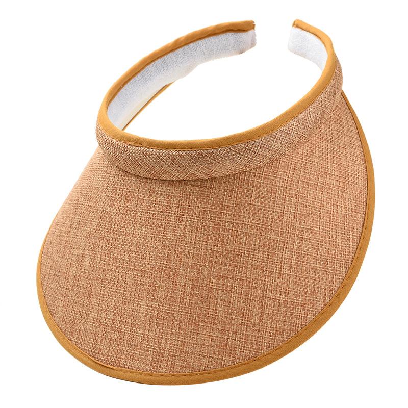 Fashion Summer Empty Top Sun Hat Women's Casual Adjustable Sun Visor Caps Girls Boy Outdoor Sea Beach Trip Cap Casquette