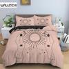 Zon en Maan Dekbedovertrek Set Exotisch Mandala Waarzeggerij Thema Queen King Size Dekbedovertrek 2/3 Stuks Zacht Polyester Dekbedovertrek