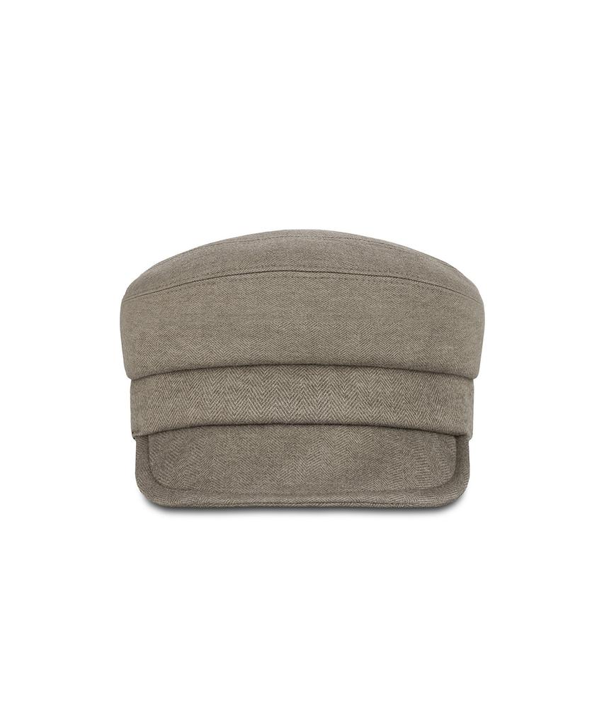 Bajal Va Studded Balloon Bellboy Cap Brown