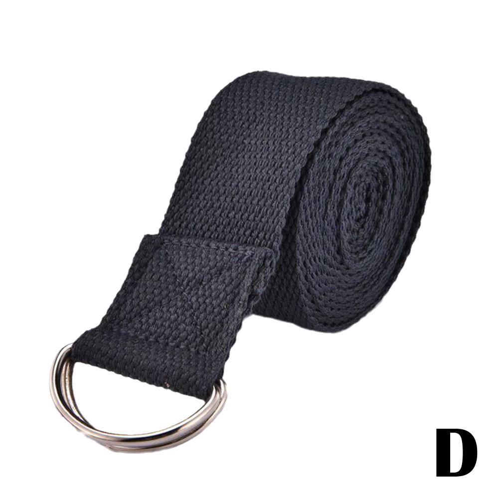 Yoga Strap Cotton Exercise Straps Adjustable D Buckle Gives Flexibility Designed For Yoga Stretching Pilates 1.8Mx3.8CM P8X2 Stylish Appearance
