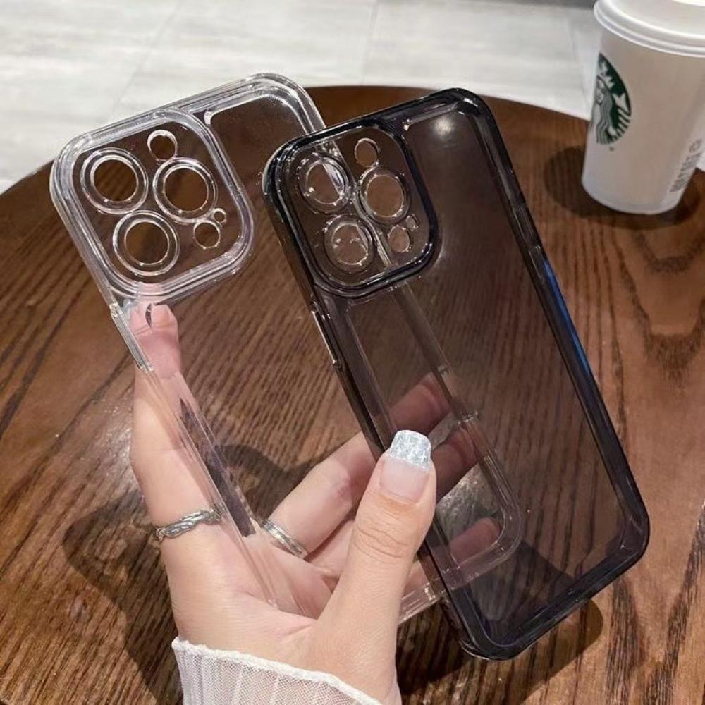 Coque Espace Transparente Convient pour IPhone16pro Coque de Protection Apple 17Air Coque de Téléphone Portable 15 Coque Souple 14 Simple