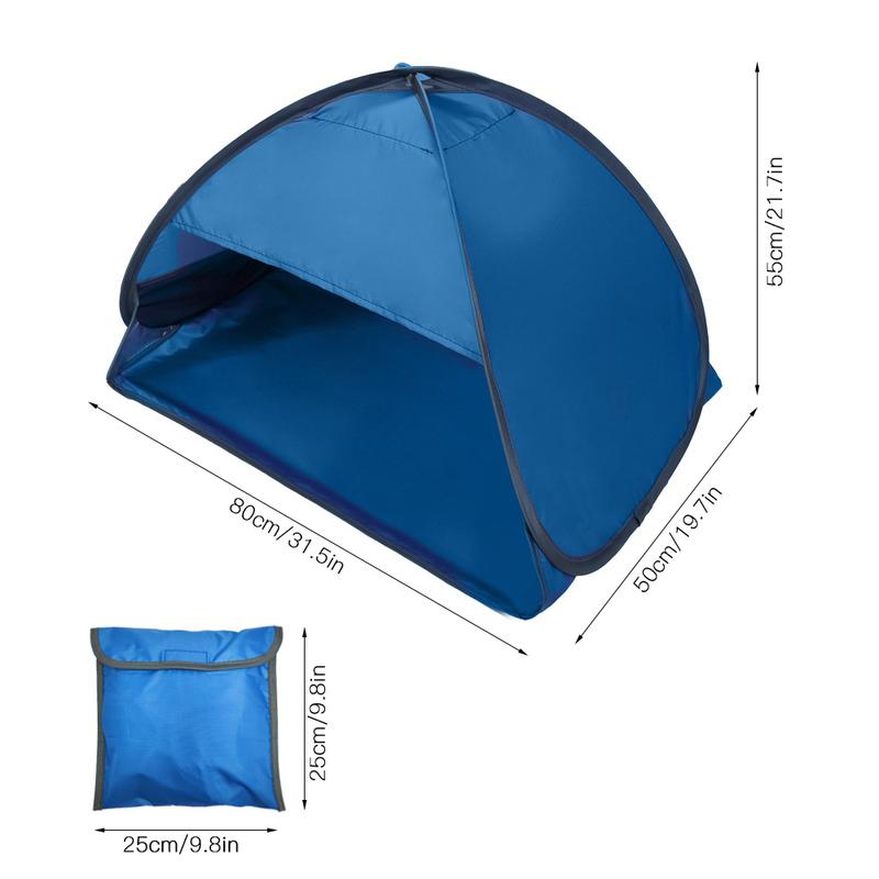 Portable Sun Shelter Outdoor Mini Sunbathing Head Tent Windproof Sand Proof Canopy Headrest Pops Up Beach Sun Shade Tents