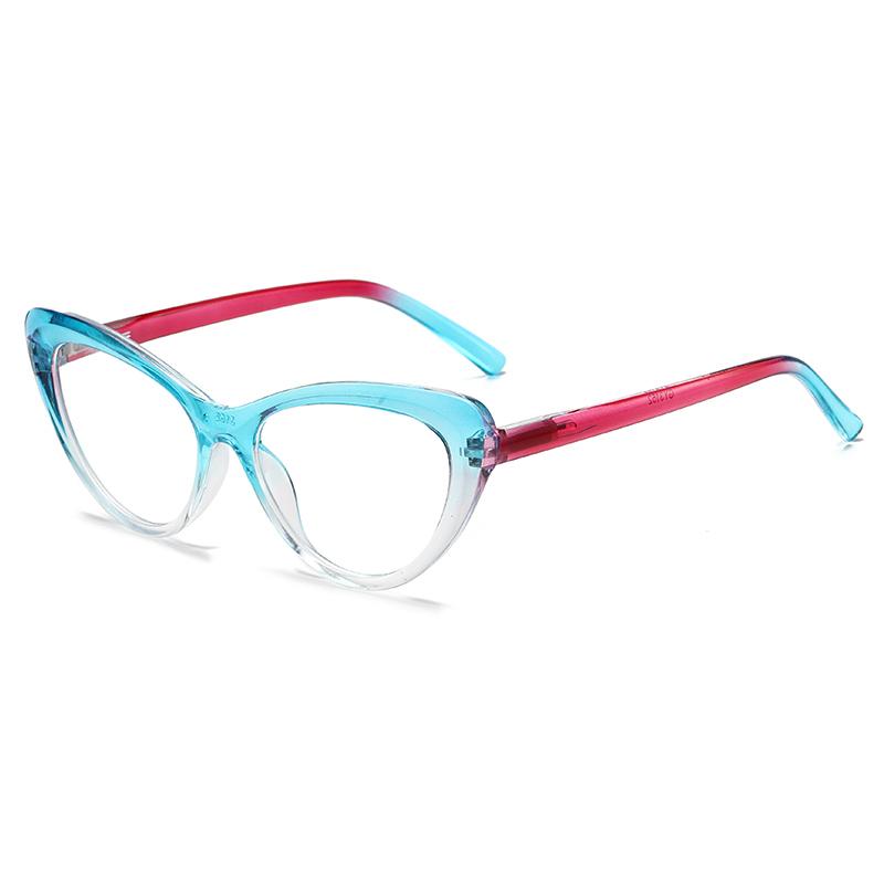 Trendy Cat Eye Reading Glasses Anti Blue Light Retro Eyewear for Men Women Fashion Business Frame +1.0 +4.0