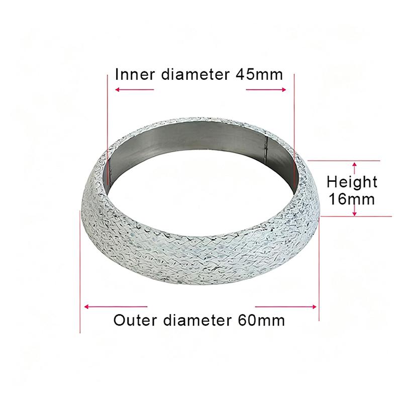 Universal High‑Temperature Exhaust Donut Gasket Ring‑Shape Exhaust Pipe Flange Seal Gasket Exhaust Flange Muffler Replacement