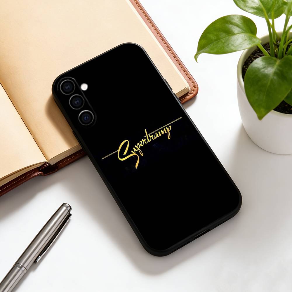 Supertramp Breakfast In America Phone Case Black Silicone Soft For Samsung Galaxy A73,A72,A71,A70,A53,A52,A51