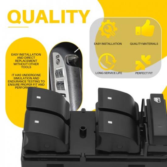 Window Switch+Door Lock+Mirror Control Left Right For Chevrolet GMC 2007-2013 EK