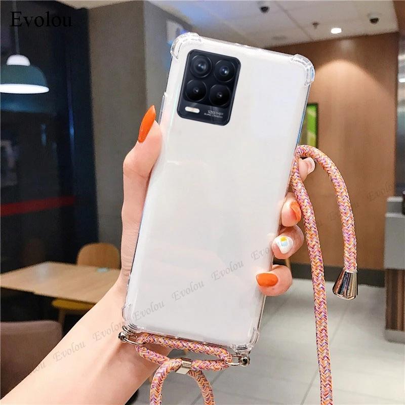 Crossbody Lanyard TPU Phone Case For Xiaomi 1T Pro 14T Pro Transparent Shockproof Soft Silicone Cover For Xiaomi 13T 12T 11T