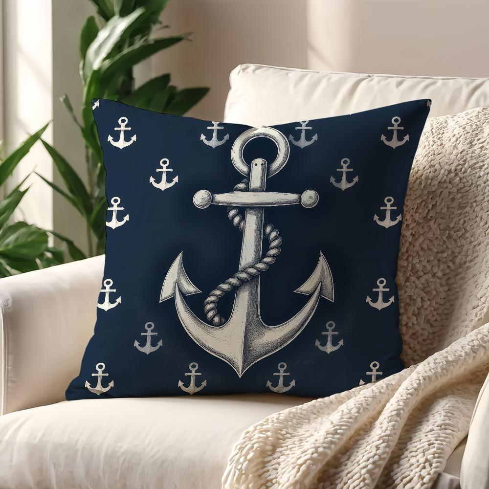 Navigation ship anchor cushion cover Decoration Room Shop Car Best Home Office Coffee Pillow Sofa Printing Nordic Simplicity Hit