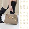 Letter Keychain Mini 3D Alphabet Charm Matte Glossy Golden Plating Key Chain with Lobster Clasp Bags Keys Bracelets Accessories