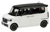 HJ43 Honda CUSTOM Platinum White Pearl Black 1/43 N-BOX & (Finished Model)