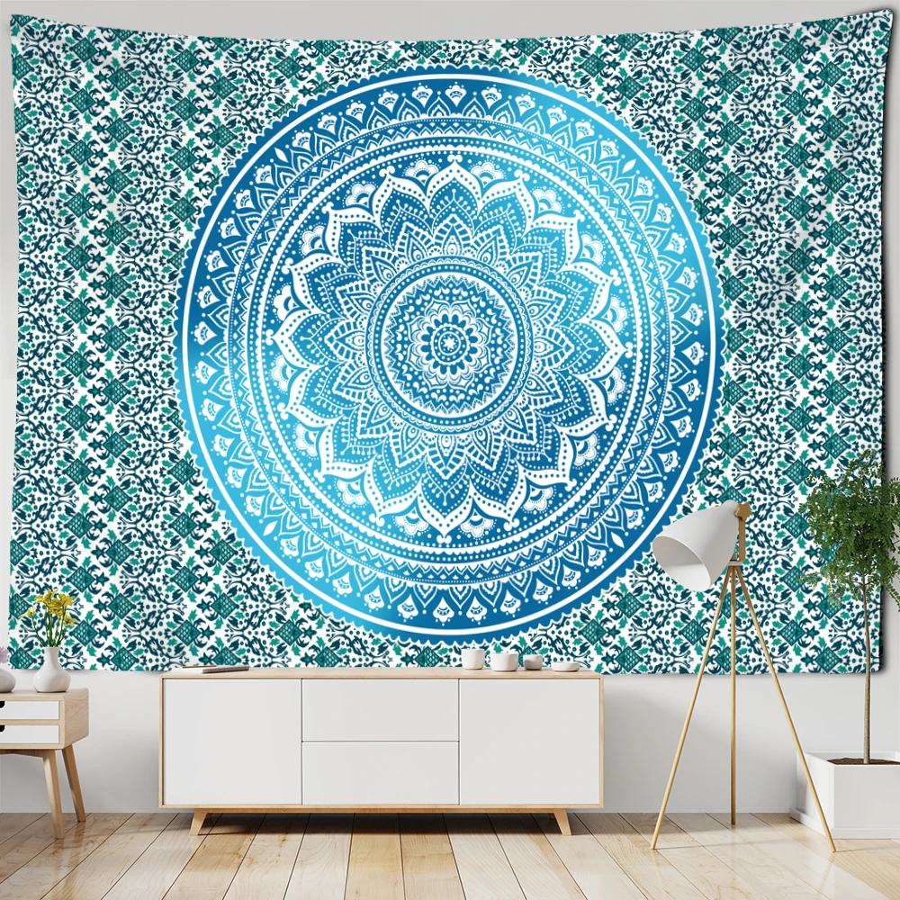 Mandala Tapestry Wall Hanging  Boho Psychedelic Hippie Art Tapiz Bedroom Home Decor