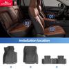 Smabee Left Drive for Mazda CX-50 2023 -2025 Car All-weather Floor Mats Cargo Liner Trunk Pad TPE 3D Foot Mat Accessories Black