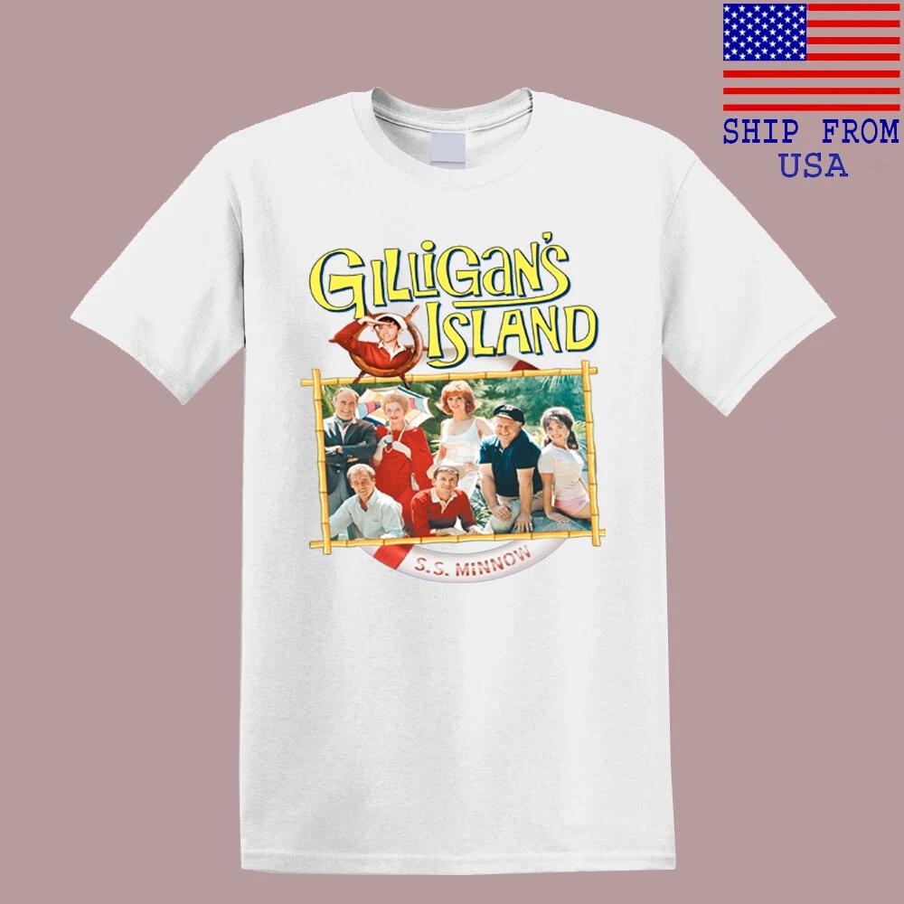 Gilligan's Island Famous Movie Men's White T-Shirt Tee Top Unisex
