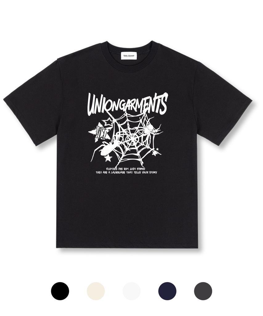 UNION GARMENTS Spyder Oversized Short Sleeve T-Shirt 5 Colors